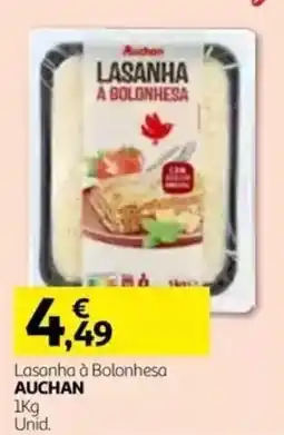 Auchan Lasanha à Bolonhesa Auchan promoção