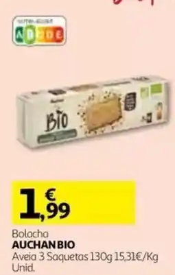 Auchan Bolacha auchanbio promoção