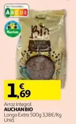 Auchan Arroz Integral Auchan Bio promoção