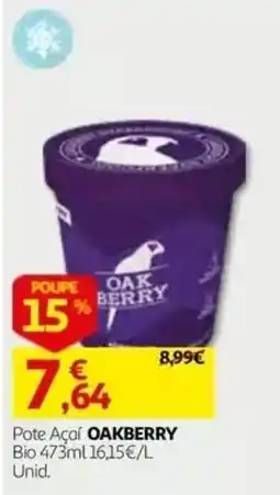 Auchan Pote Açaí oakberry promoção
