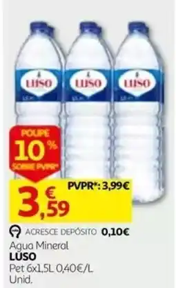 Auchan Agua Mineral LUSO promoção