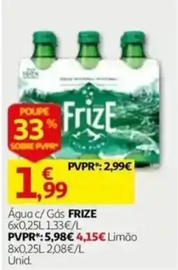 Auchan Água c/ Gás FRIZE promoção
