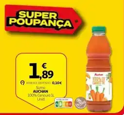 Auchan Sumo auchan 100% cenoura promoção