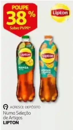 Auchan Lipton Água de manga promoção