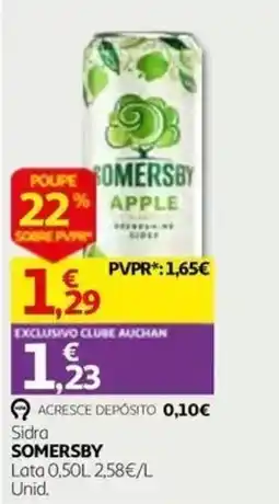 Auchan Sidra somersby promoção