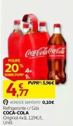 Auchan Coca-Cola Original 4x1L promoção