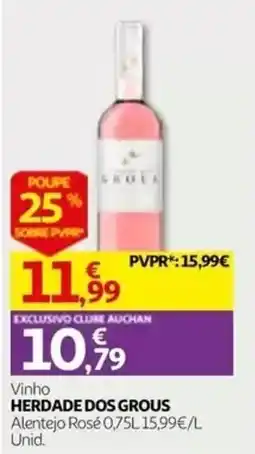 Auchan vinho herdale dos grous promoção