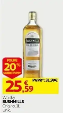 Auchan Whisky bushmills original promoção