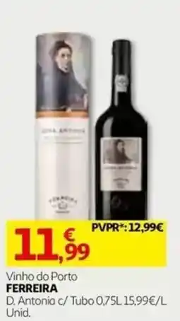 Auchan vinho do porto ferreira d. antonia c/ tubo promoção