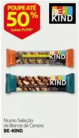 Auchan Barra de cereais be-kind promoção