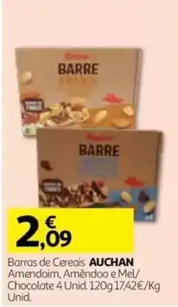 Auchan Barras de Cereais Auchan promoção