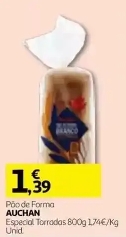 Auchan Pão de Forma Auchan promoção