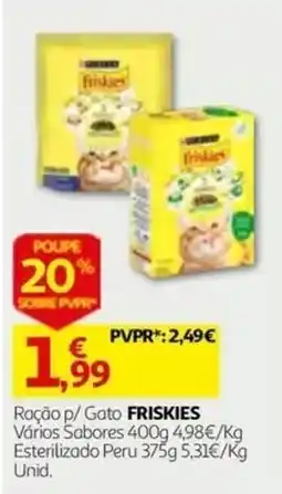 Auchan Ração p/ Gato FRISKIES promoção