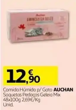 Auchan Comida Húmida p/ Gato Auchan promoção