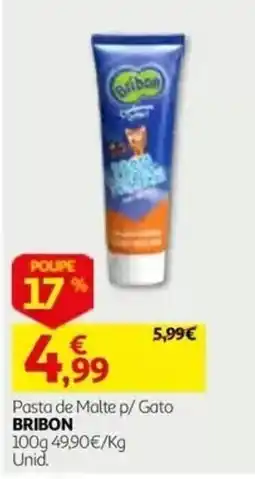 Auchan Pasta de Malte p/ Gato BRIBON promoção