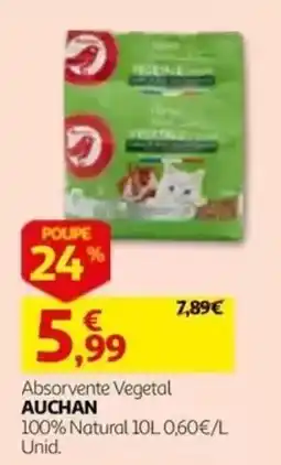 Auchan Absorvente Vegetal Auchan promoção