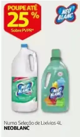 Auchan Numa Seleção de Lixívias 4L NEOBLANC promoção