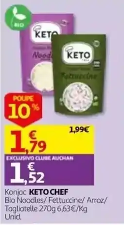 Auchan Konjac keto chef promoção