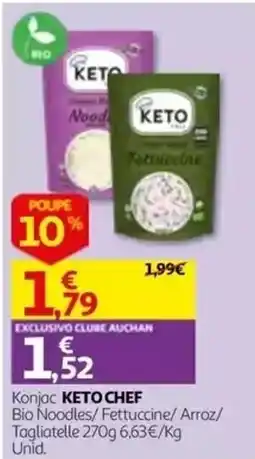 Auchan Konjac keto chef promoção