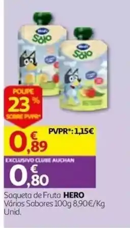 Auchan Saqueta de fruta hero promoção