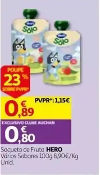 Auchan Saqueta de fruta hero promoção