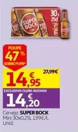 Auchan Cerveja Super Bock promoção