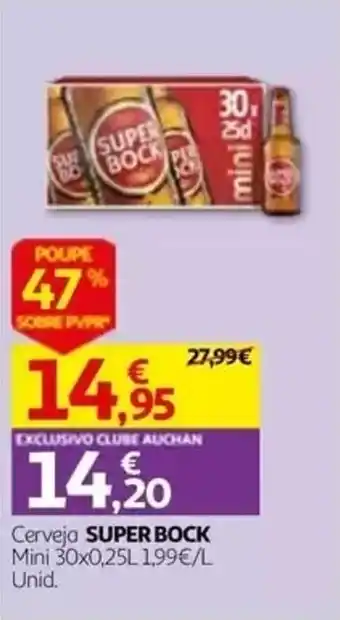 Auchan Cerveja Super Bock promoção