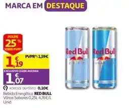 Auchan Bebida Energética Red Bull promoção