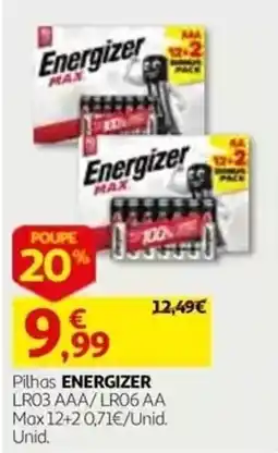 Auchan Pilhas energizer promoção