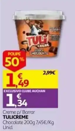 Auchan Creme p/ Barrar Tulicreme Chocolate promoção