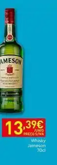 Recheio Jameson - whisky promoção