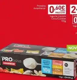 Recheio Amanhecer - iogurte liquido coco/cookies promoção