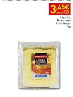 Recheio Amanhecer - lasanha bolonhesa promoção