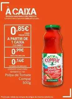 Recheio Compal - polpa de tomate promoção