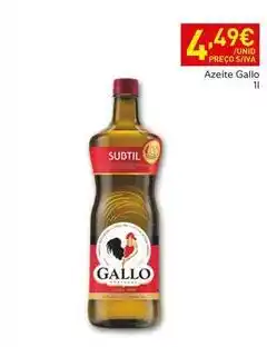 Recheio Gallo - azeite promoção