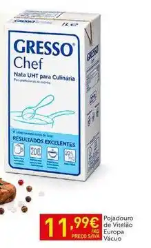 Recheio Gresso - pojadouro de vitelao europa promoção