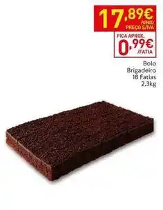 Recheio Brigadeiro - bolo 18 fatias promoção