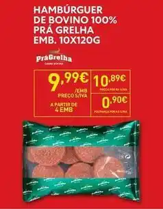 Recheio A+ - hamburguer de bovino 100% prà grelha emb.10x120g promoção
