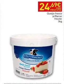 Recheio Valformoso - queijo fresco p/ barrar promoção
