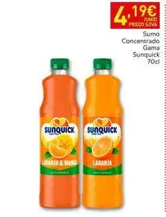 Recheio Sunquick - concentrado gama promoção