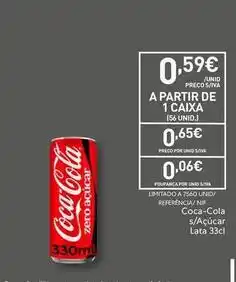 Recheio Coca cola - a partir de 1 caixa promoção