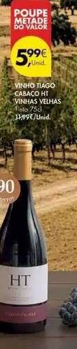 Pingo Doce Vino tinto cabico h.t. vinhas velhas promoção