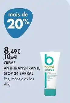 Pingo Doce Barral - creme anti-transpirante stop 24 promoção