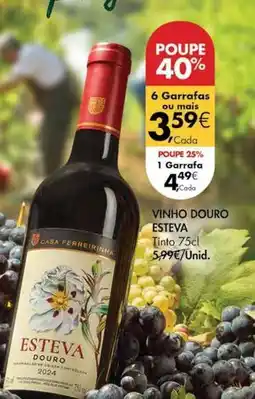 Pingo Doce Esteva - vinho douro promoção