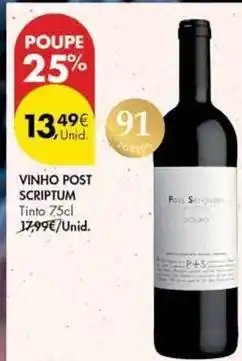 Pingo Doce Post scriptum - vinho post promoção