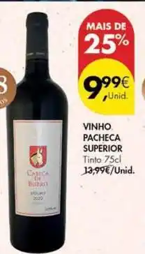 Pingo Doce Pacheca - vinho. superior promoção
