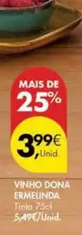 Pingo Doce Ermelinda - vinho dona promoção