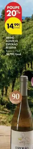 Pingo Doce Alentejo - vino tinto acente o esparia reserva promoção