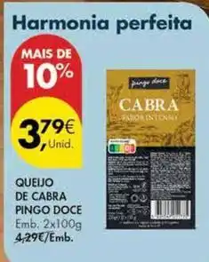 Pingo Doce Pingo doce - queijo de cabra promoção