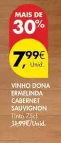 Pingo Doce Ermelinda - vinho dona cabernet sauvignon promoção